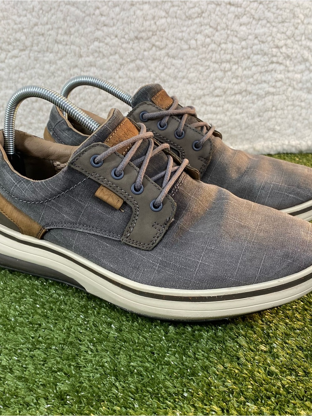 Mark Nason Sketchers Los Angeles Casual Cell Wrap Sneakers Mens 10 Manteo Gray